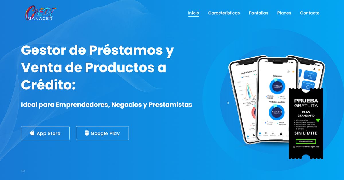 App Credimanager para control de préstamos y abonos